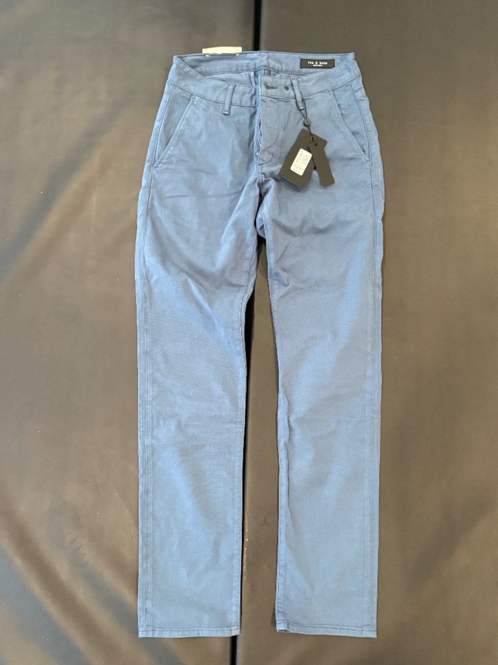 Rag & Bone Fit 3 Stretch Twill Chino Lake Blue Size 28. NEW WITH TAGS